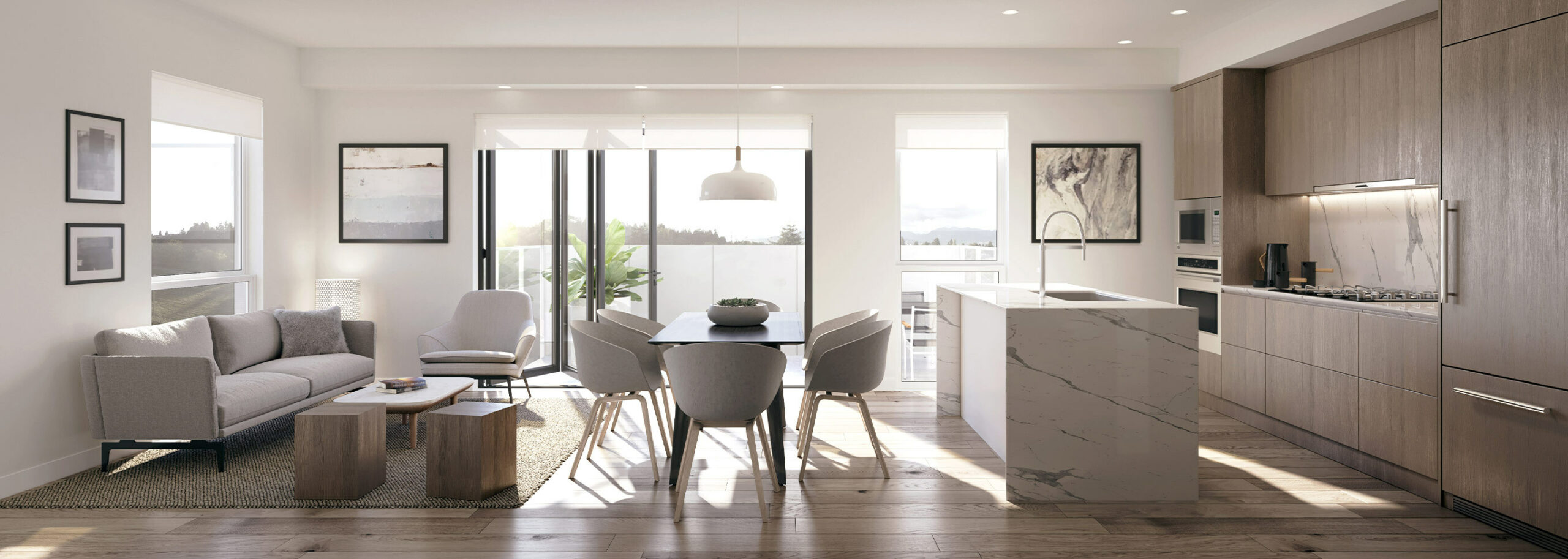 Vancouver 1 - 3 bedroom condos, Shift by Aragon Properties, Sleek and modern design, scandinavian design